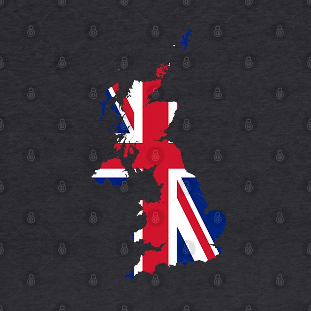 United Kingdom Flag Map by Historia